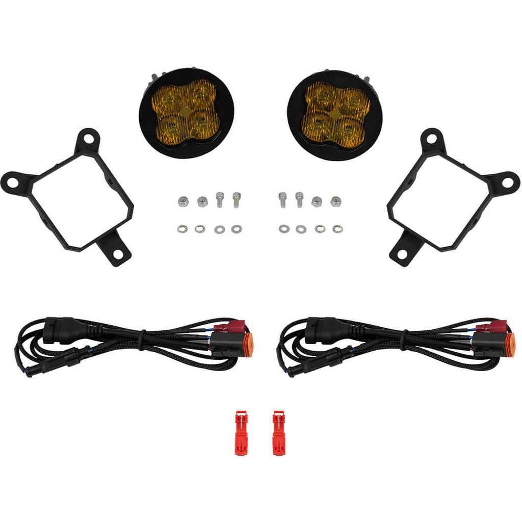 Diode Dynamics SS3 Sport LED Fog Light Kit (SAE Fog, Yellow, Pair/2), 2024+ Crosstrek Wilderness