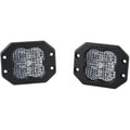 Diode Dynamics SS3 Sport RBL Flush LED Pods (White, Flood, Pair/2)