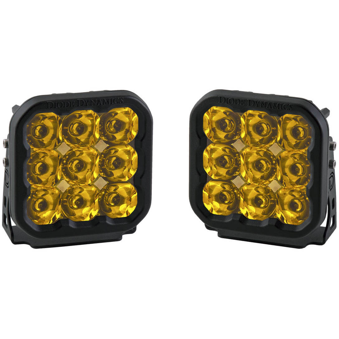 Diode Dynamics SS5 LED Pod Sport Yellow Spot Pair