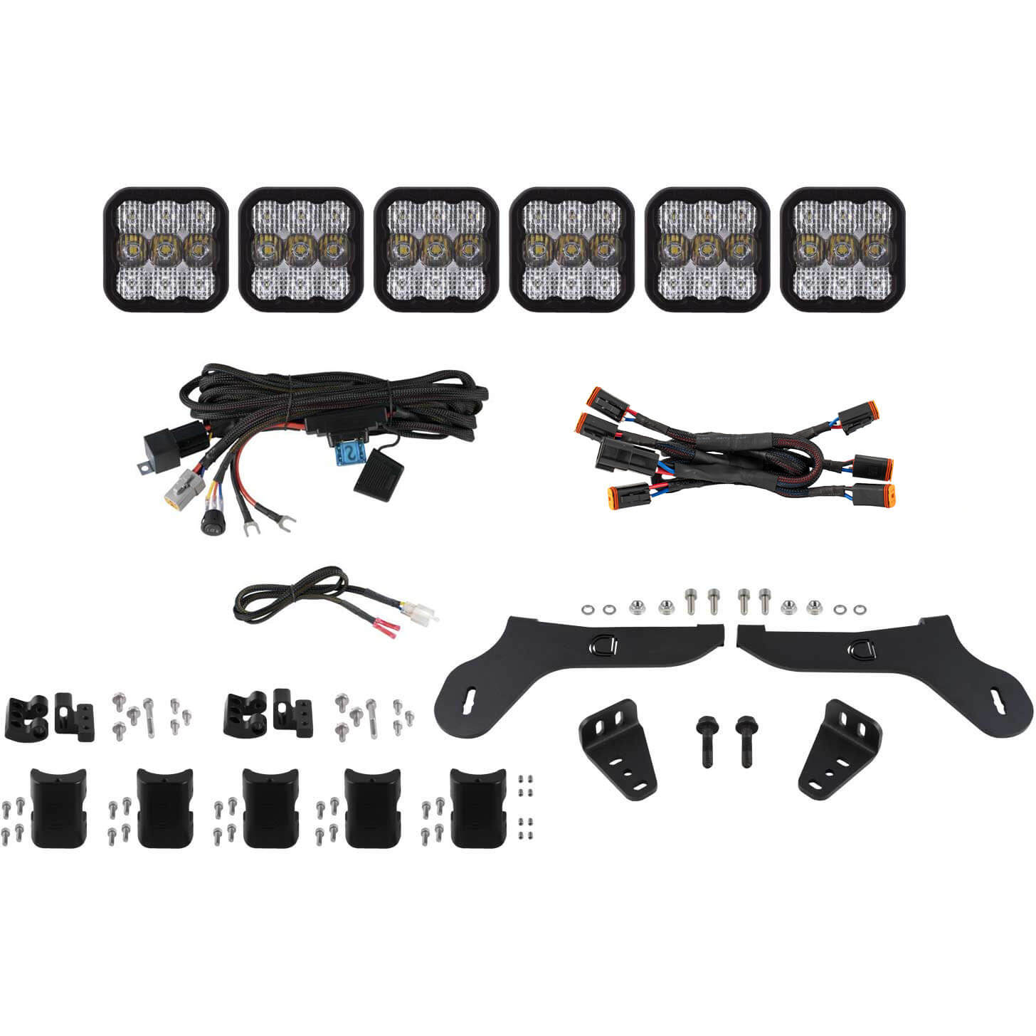 Diode Dynamics SS5 Pro CrossLink Grille LED Lightbar Kit (Combo, White), 2017-2020 F-150 Raptor