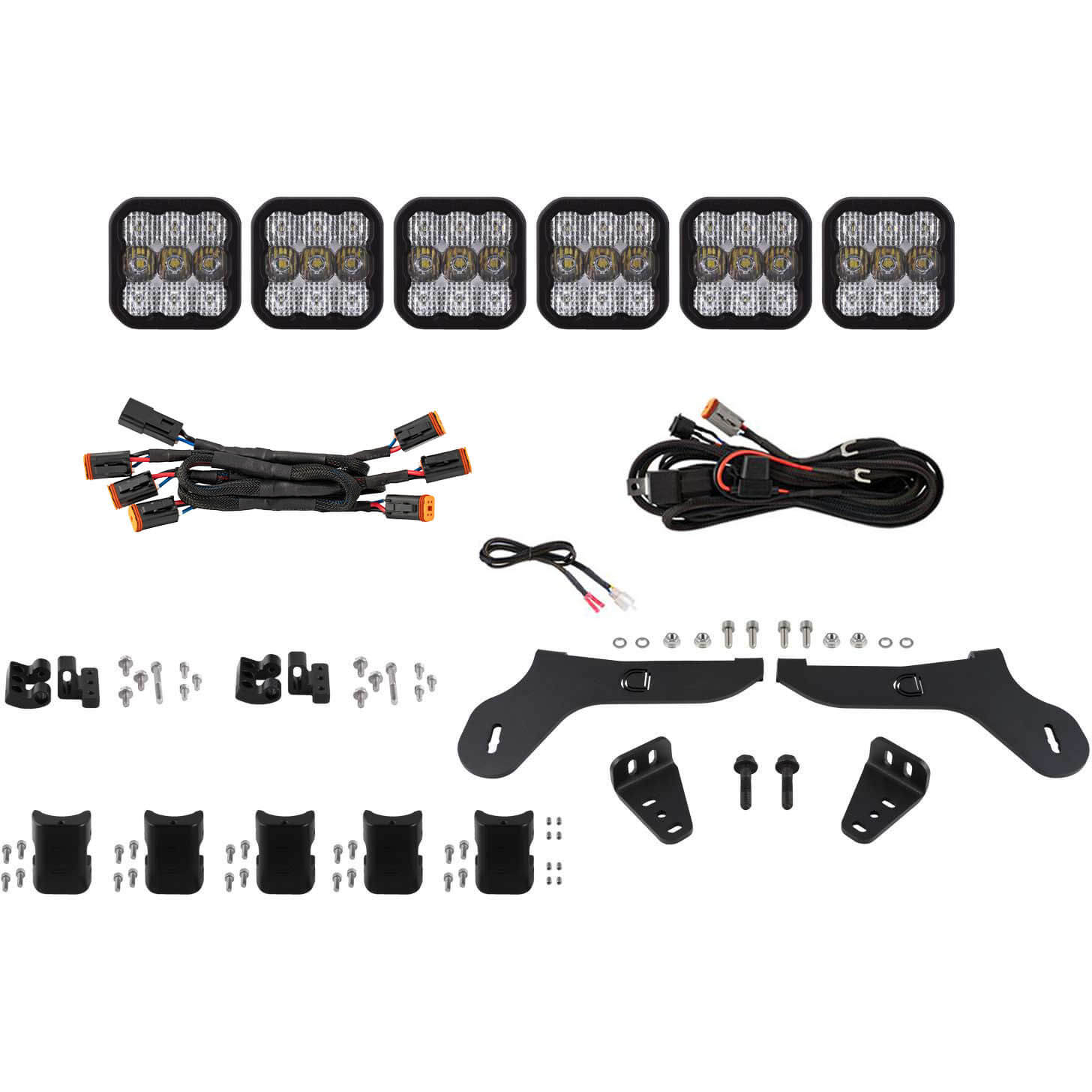 Diode Dynamics SS5 Sport CrossLink Grille LED Lightbar Kit (Combo, White), 2017-2020 F-150 Raptor
