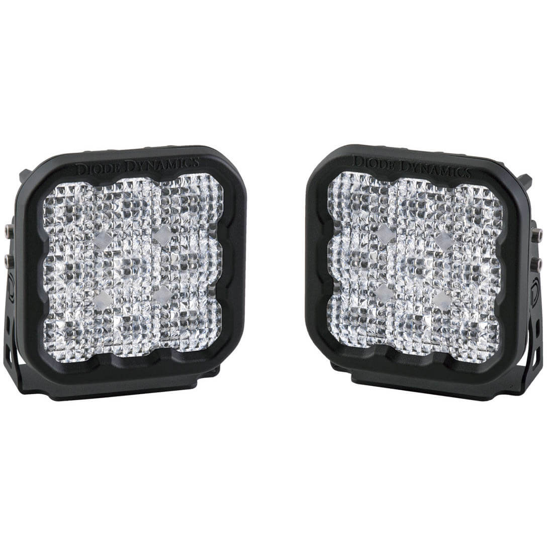 Diode Dynamics SS5 Sport LED Pod (White, Flood, Pair/2)