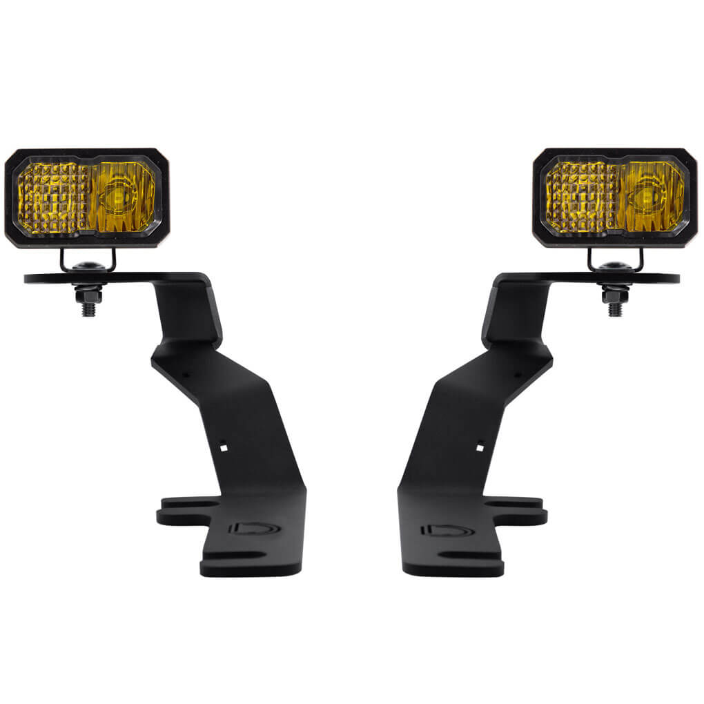 Diode Dynamics SSC2 LED Ditch Light Kit Pro (Combo, Yellow), 2017-2020 F-150 Raptor
