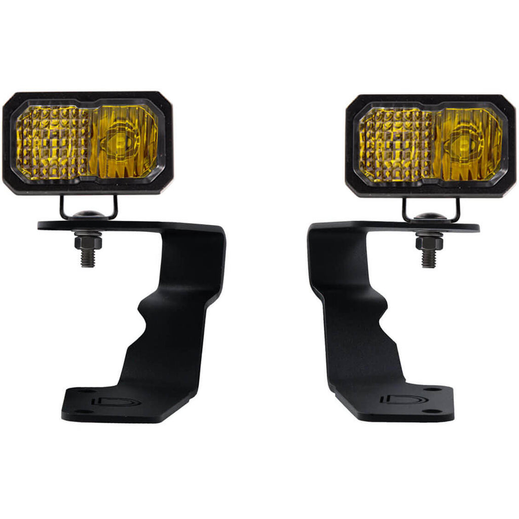 Diode Dynamics SSC2 LED Ditch Light Kit Pro (Combo, Yellow), 2015-2021 WRX & 2015-2021 STi