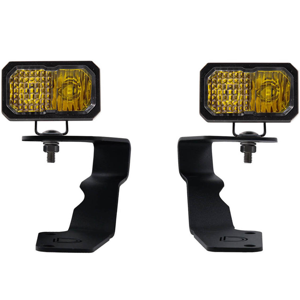 Diode Dynamics SSC2 LED Ditch Light Kit Sport (Combo, Yellow), 2015-2021 WRX & 2015-2021 STi