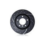 EBC GD Series Rear Brake Rotors (Dimpled & Slotted, Pair), 2009-2018 370Z Sport & 2023+ Nissan Z Perf - Angle 2