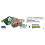 EBC Rear Brake Kit w/ Greenstuff Pads & USR Rotors, 2022-2025 WRX CVT - Angle 2