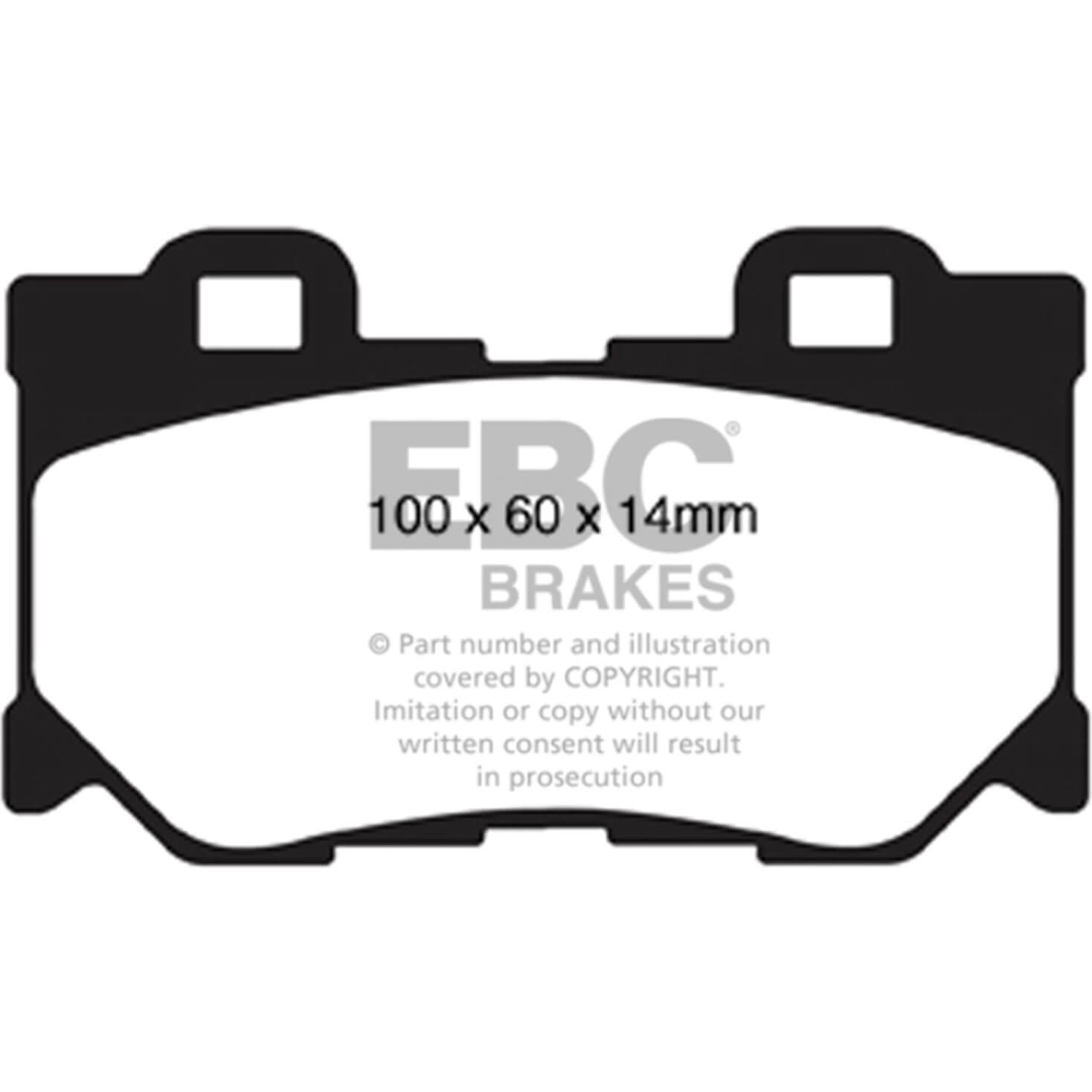 EBC Rear GreenStuff Brake Pads, 2023-2024 Nissan Z Performance - Angle 3