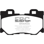 EBC Rear RedStuff Brake Pads, 2023-2024 Nissan Z Performance - Angle 3