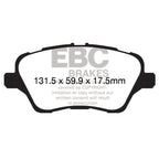EBC RedStuff Front Brake Pads, 2014-2019 Fiesta ST - Angle 3