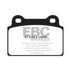 EBC YellowStuff Rear Brake Pads, 2008-2015 EVO X - Angle 3