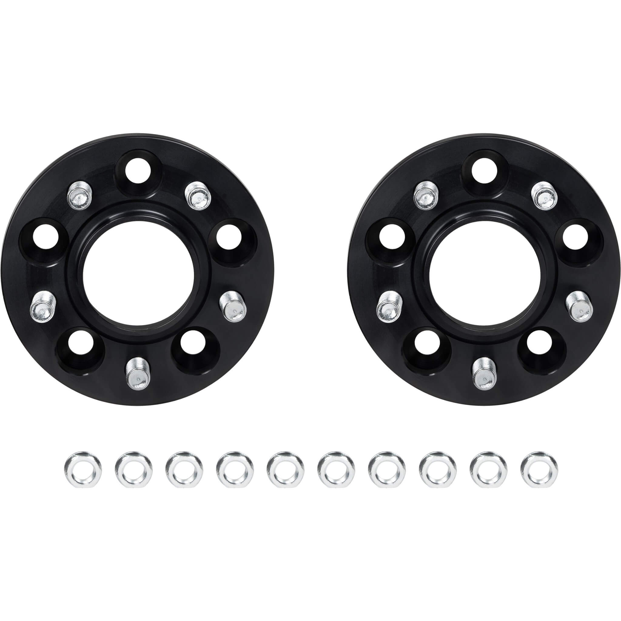 Eibach Pro-Spacer Wheel Spacers Kit (15mm, 5x108, 63.3mm, Black, Pair/2), 2016-2018 Focus RS
