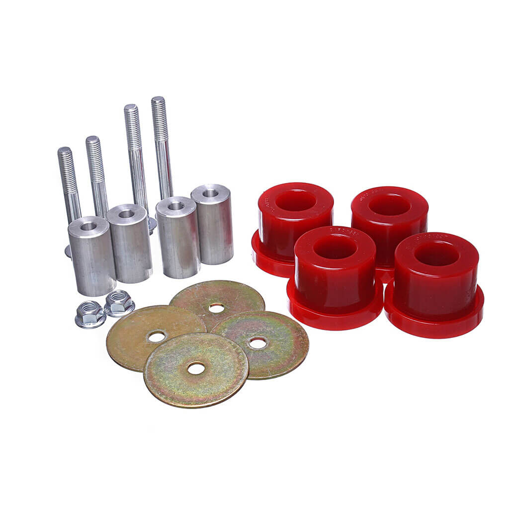 Energy Suspension Differential Mount Bushings Set (Red), 2015+ Mustang