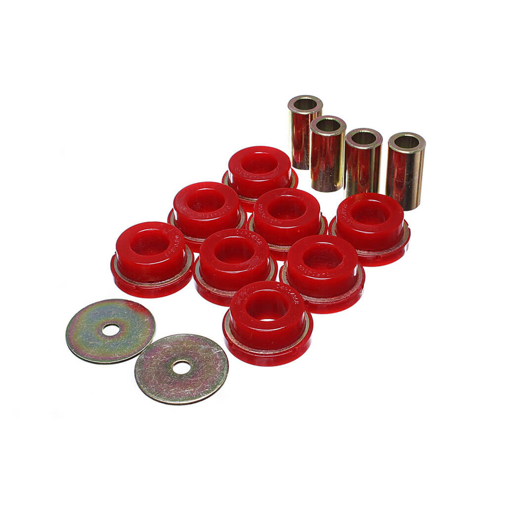 Energy Suspension Subframe Bushings Set (Red), 2015+ Mustang