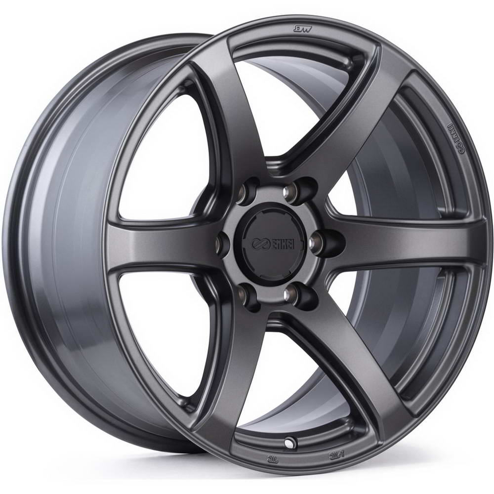 Enkei CYCLONE Wheel - 18x9 / +0 / 6x139.7 - Matte Gunmetal - Angle 2