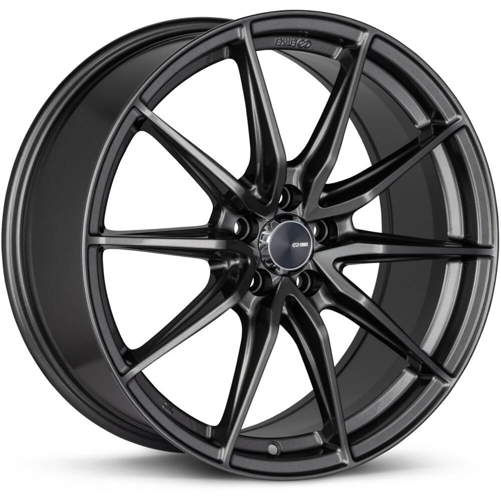 Enkei DRACO Wheel - 18x8 / +40 / 5x108 - Anthracite - Angle 2