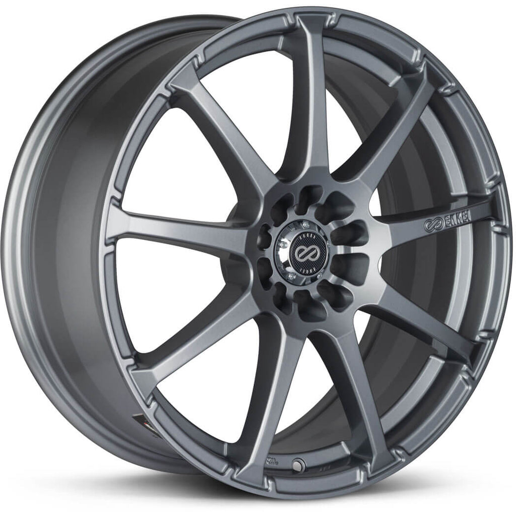 Enkei EDR9 Wheel - 17x7 / +38 / 4x100 & 4x114.3 - Silver - Angle 2