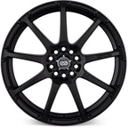 Enkei EDR9 Wheel - 18x7.5 / +38 / 5x100 & 5x114.3 - Black - Angle 2