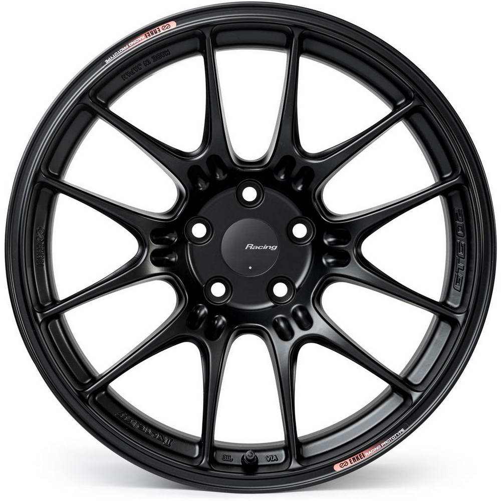 Enkei GTC02 Wheel - 19x8 / +45 / 5x114.3 - Matte Black - Angle 2