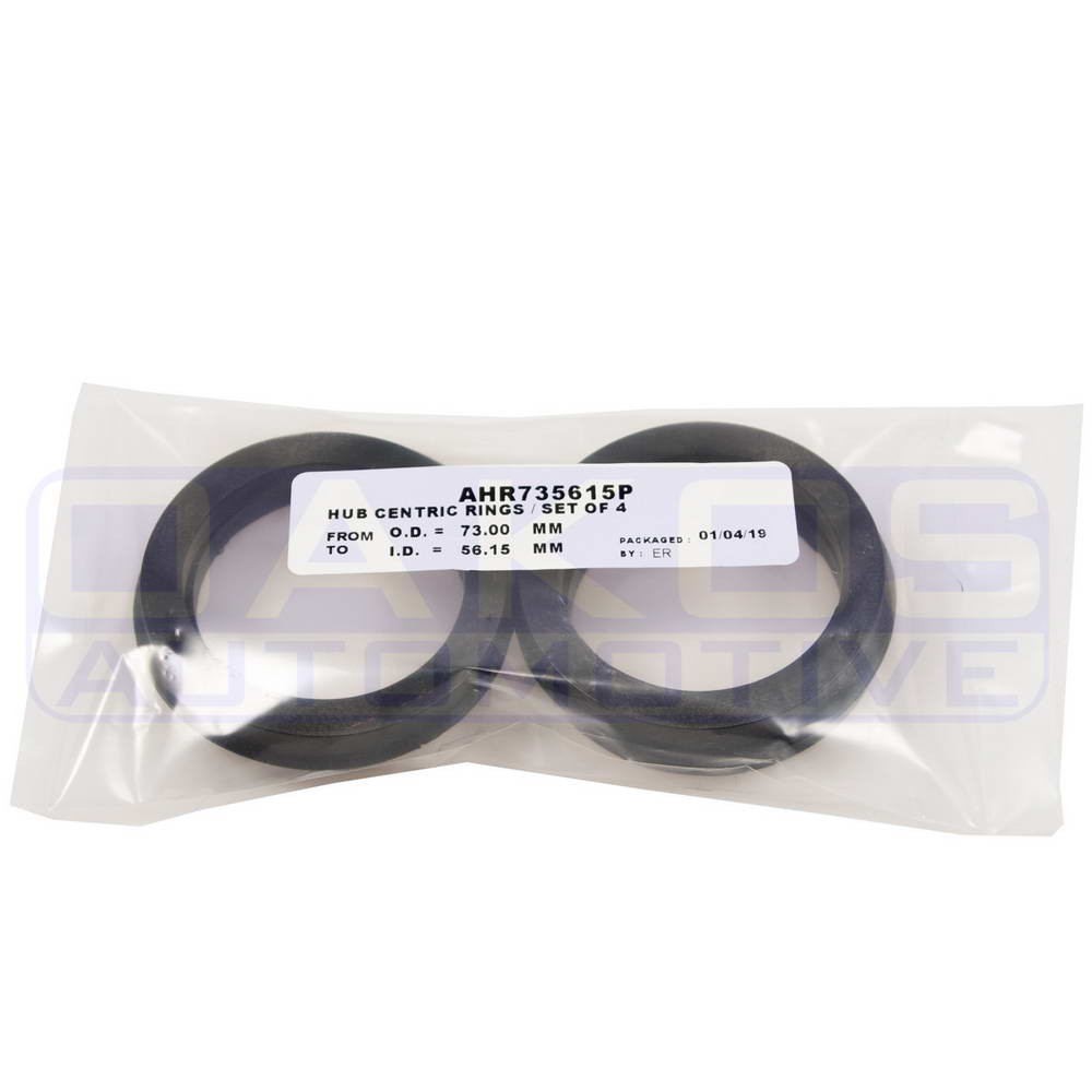 Enkei Hubcentric Rings (72.62mm To 67.06mm, Plastic, Pack/4), 2003-2015 EVO 8, 9,& X - Angle 2