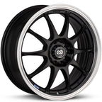 Enkei J10 Wheel - 18x7.5 / +38 / 5x100 & 5x114.3 - Black w/ Mach Lip