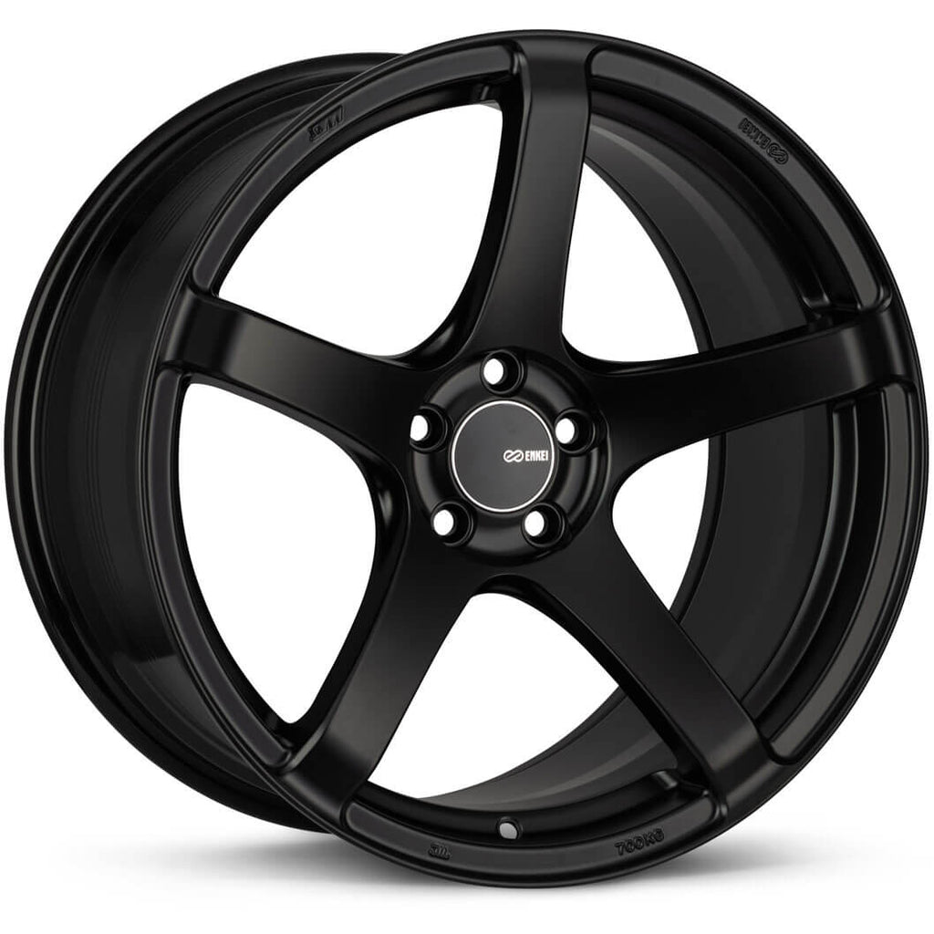 Enkei KOJIN Wheel - 18x8 / +45 / 5x114.3 - Matte Black - Angle 2