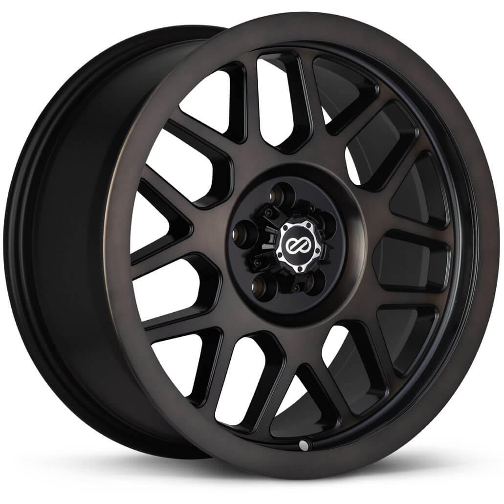 Enkei MATRIX Wheel - 17x8 / +30 / 5x100 - Brushed Black - Angle 2