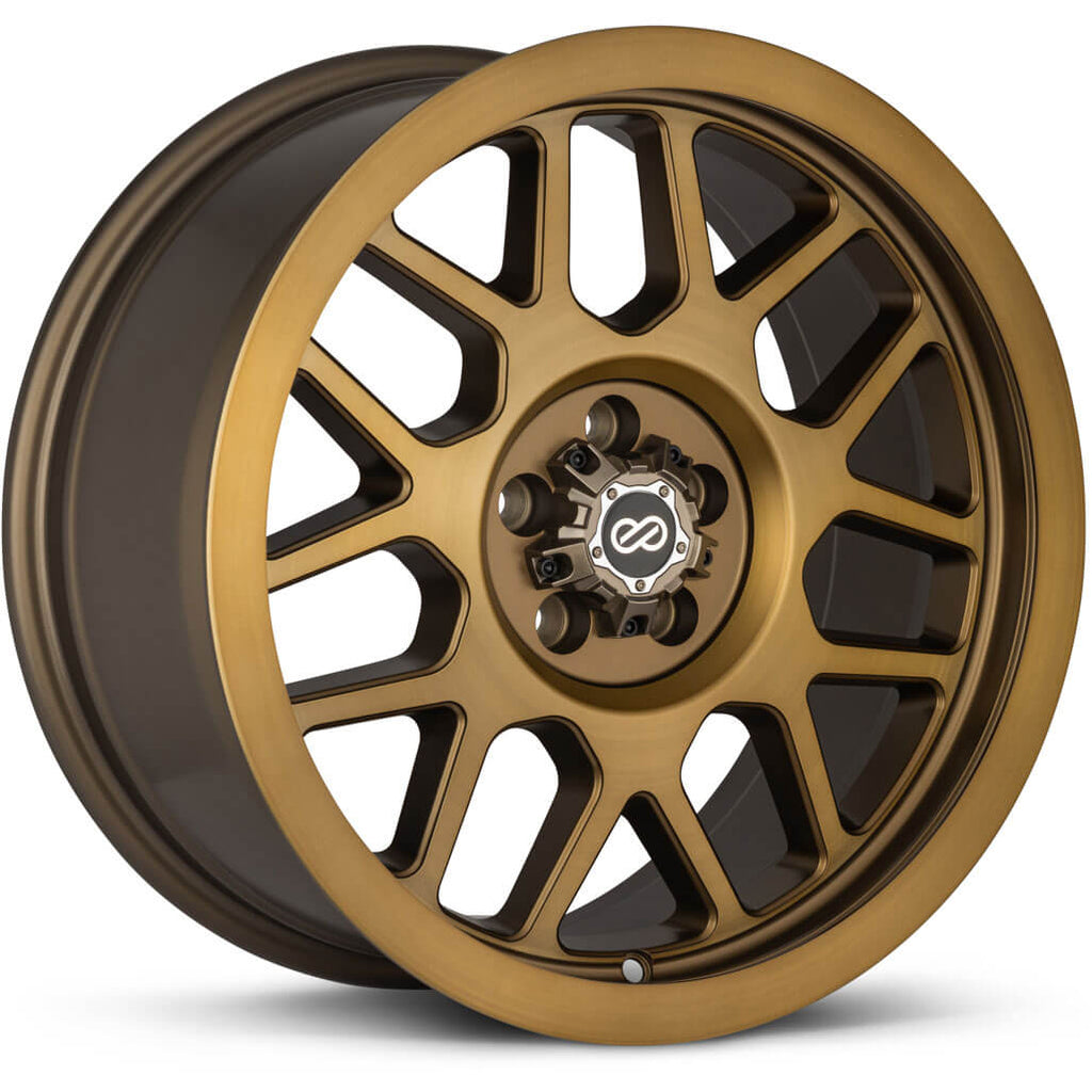 Enkei MATRIX Wheel - 17x8 / +30 / 5x100 - Brushed Gold - Angle 2