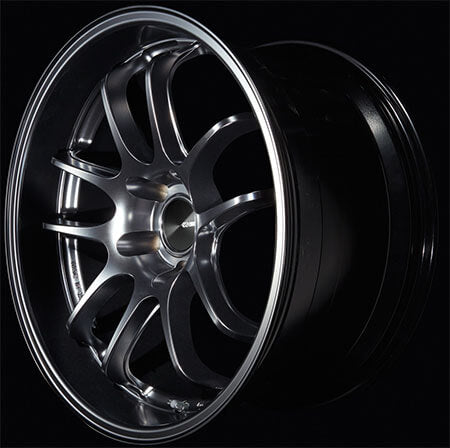 Enkei PF01 EVO Wheel - 17x9.5 / +12 / 5x114.3 - Matte Black - Angle 2