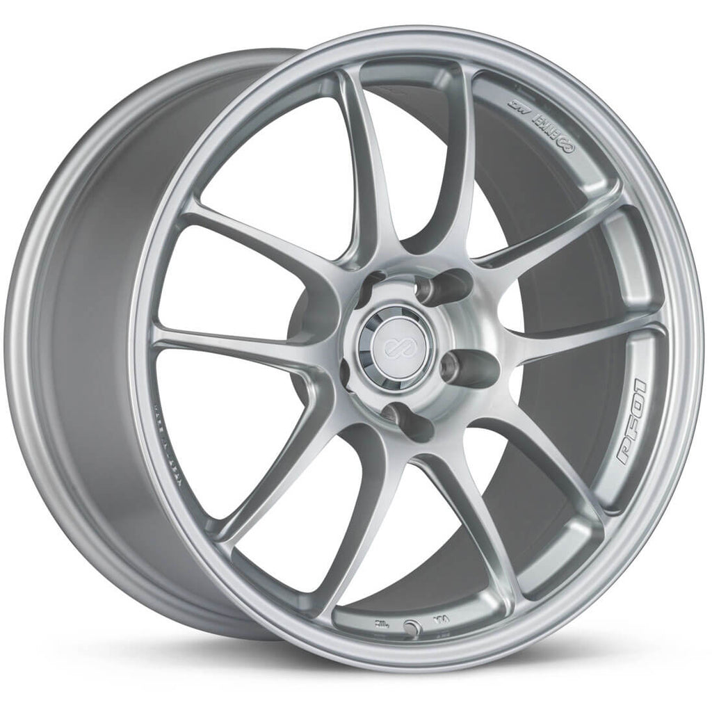 Enkei PF01 Wheel - 15x8 / +35 / 4x100 - Silver - Angle 2