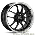 Enkei PF01 Wheel - 17x8 / +50 / 5x114.3 - Black w/ Machined Lip