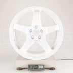 Enkei PF05 Wheel - 17x9 / +40 / 5x100 - White - Angle 2