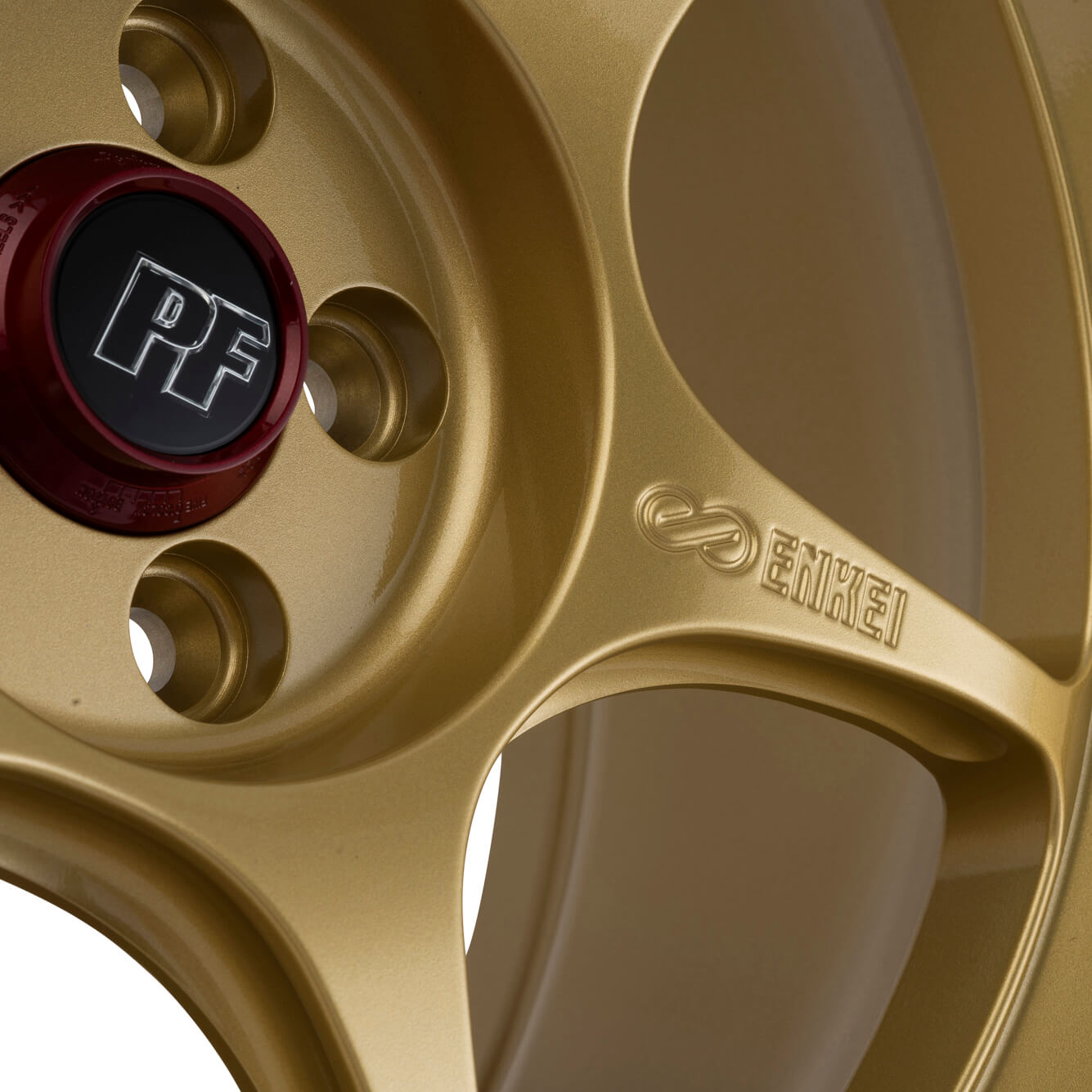 Enkei PF06 Wheel - 18x8 / +45 / 5x100 - Gold - Angle 5