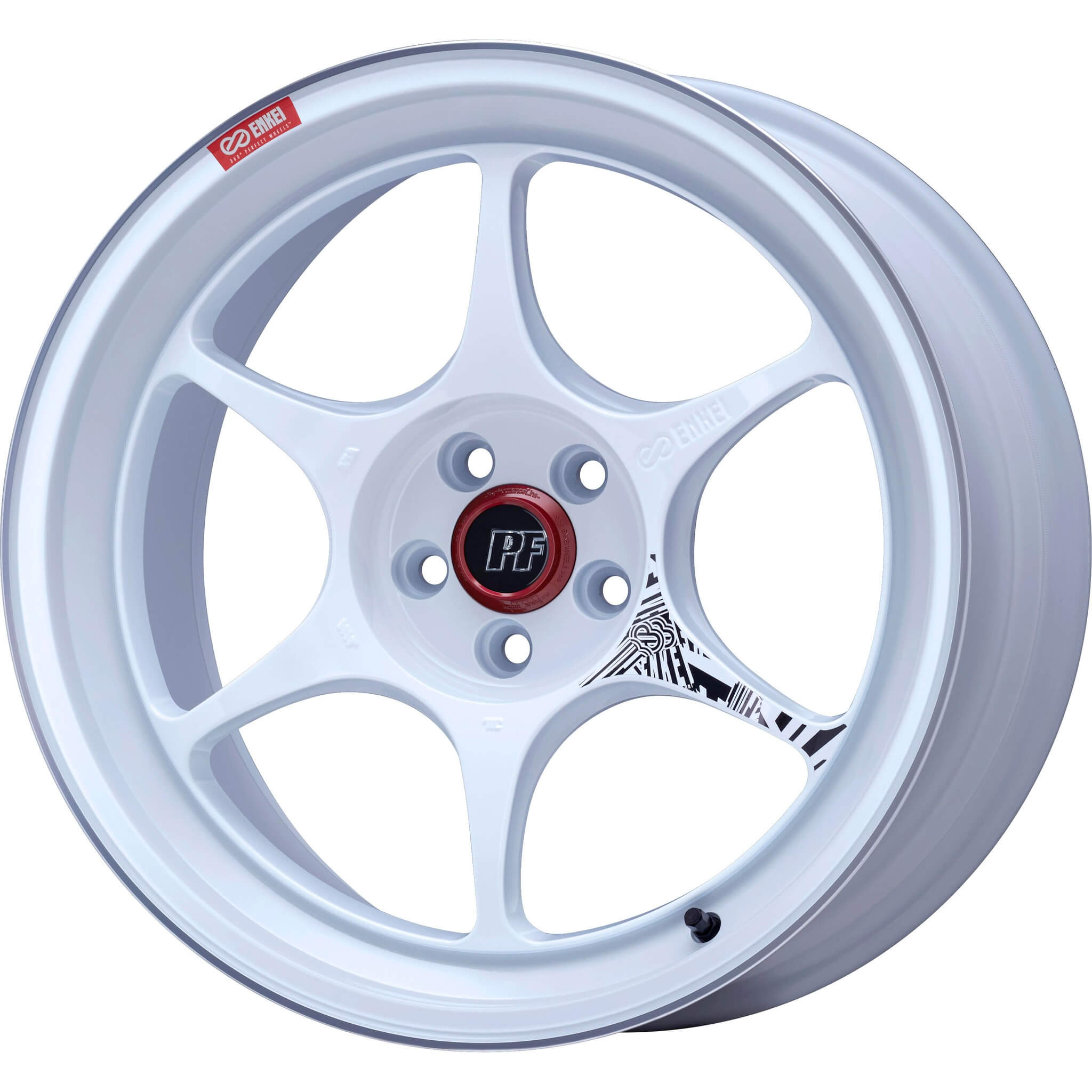 Enkei PF06 Wheel - 19x10 / +38 / 5x112 - White Machined