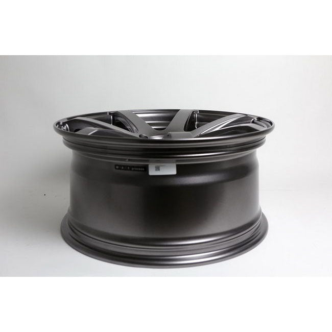 Enkei PF07 Wheel - 18x8.5 / +35 / 5x114.3 - Dark Silver - Angle 3