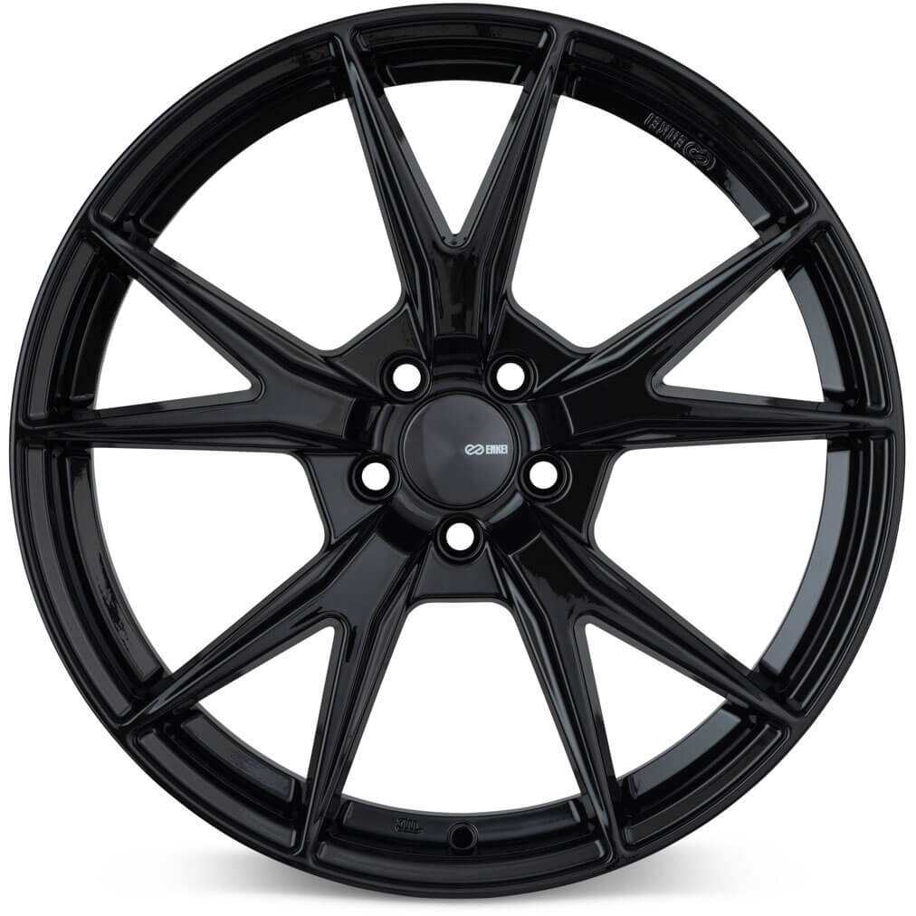 Enkei Phoenix Wheel - 17x7.5 / +38 / 5x114.3 - Gloss Black - Angle 2