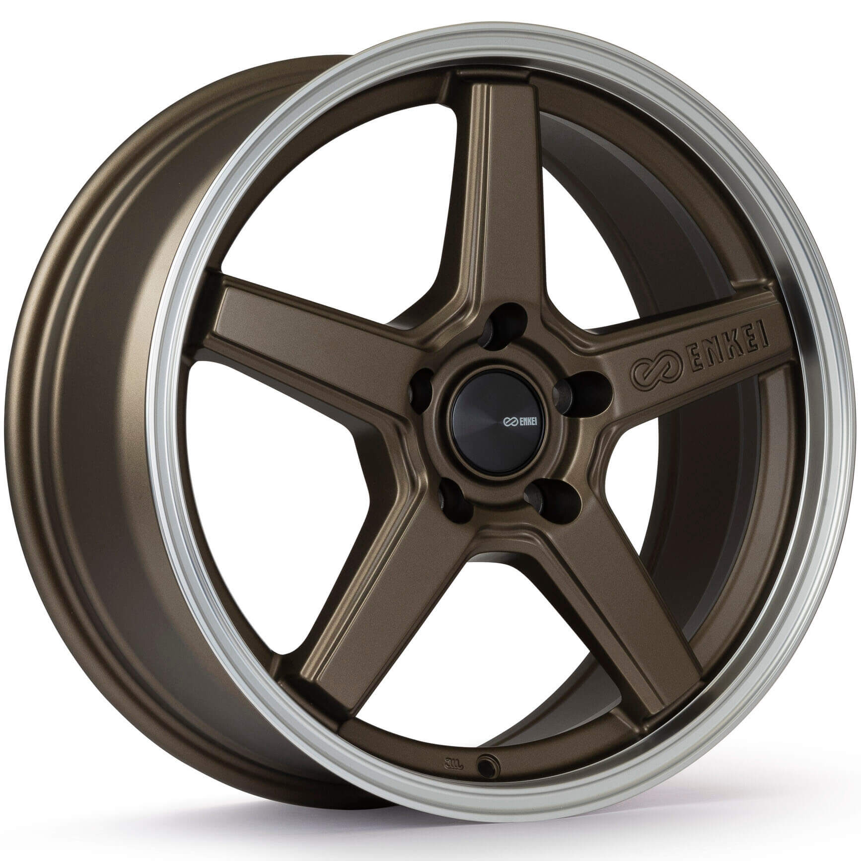 Enkei QUASAR Wheel - 18x8 / +45 / 5x100 - Matte Bronze - Angle 2