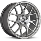 Enkei RAIJIN Wheel - 18x8.5 / +35 / 5x114.3 - Hyper Silver - Angle 2