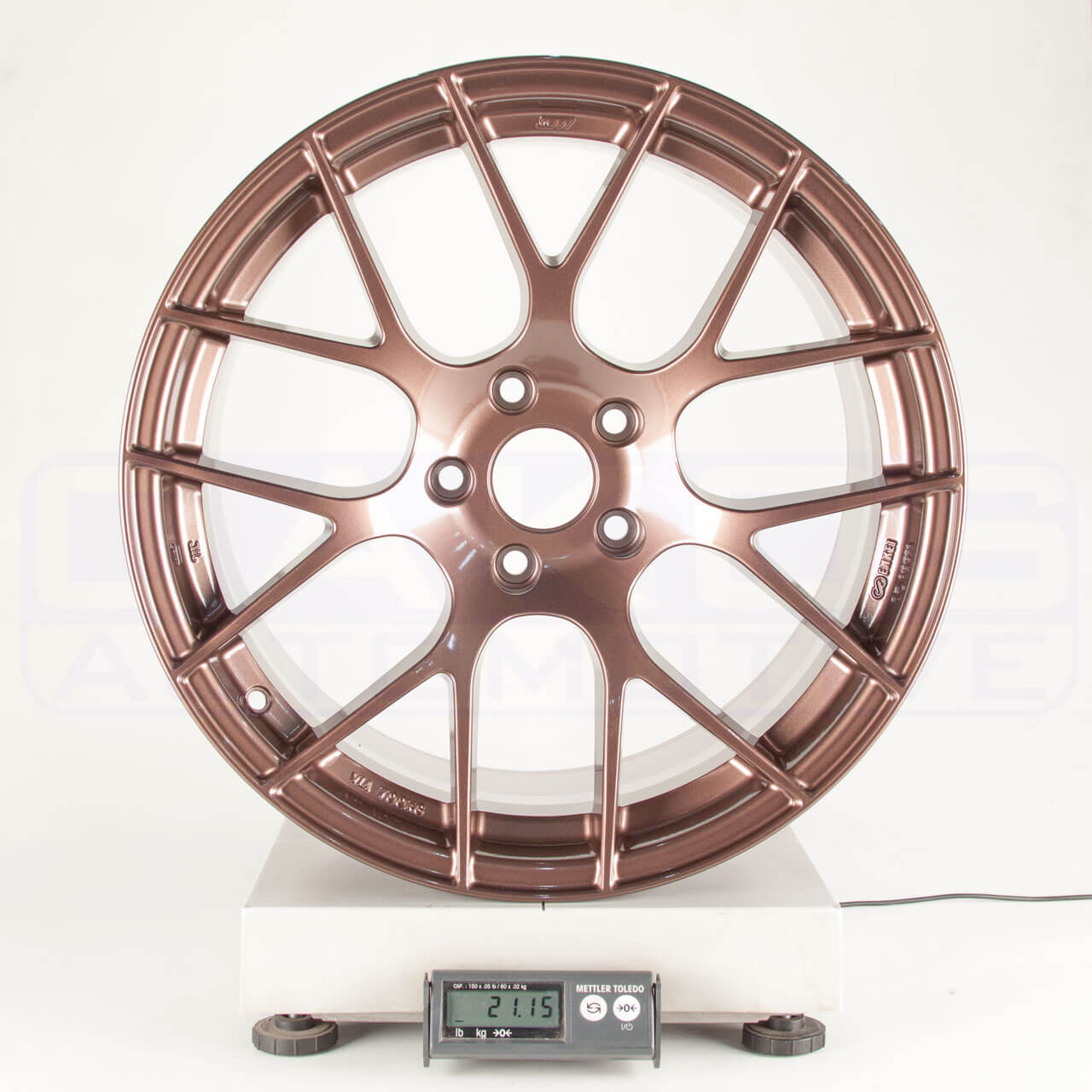 Enkei RAIJIN Wheel - 18x9.5 / +35 / 5x114.3 - Copper - Angle 3