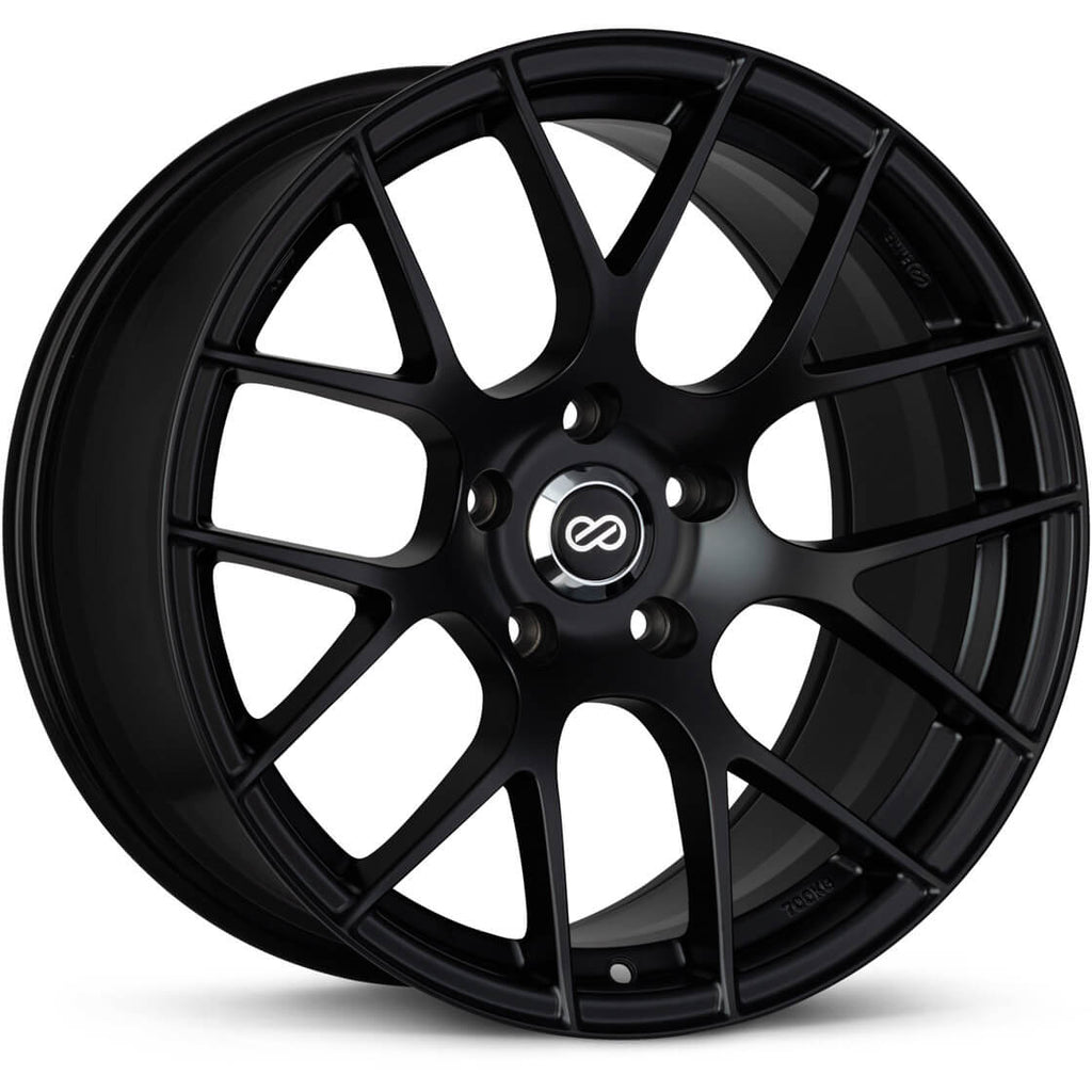 Enkei RAIJIN Wheel - 18x9.5 / +45 / 5x100 - Matte Black - Angle 2