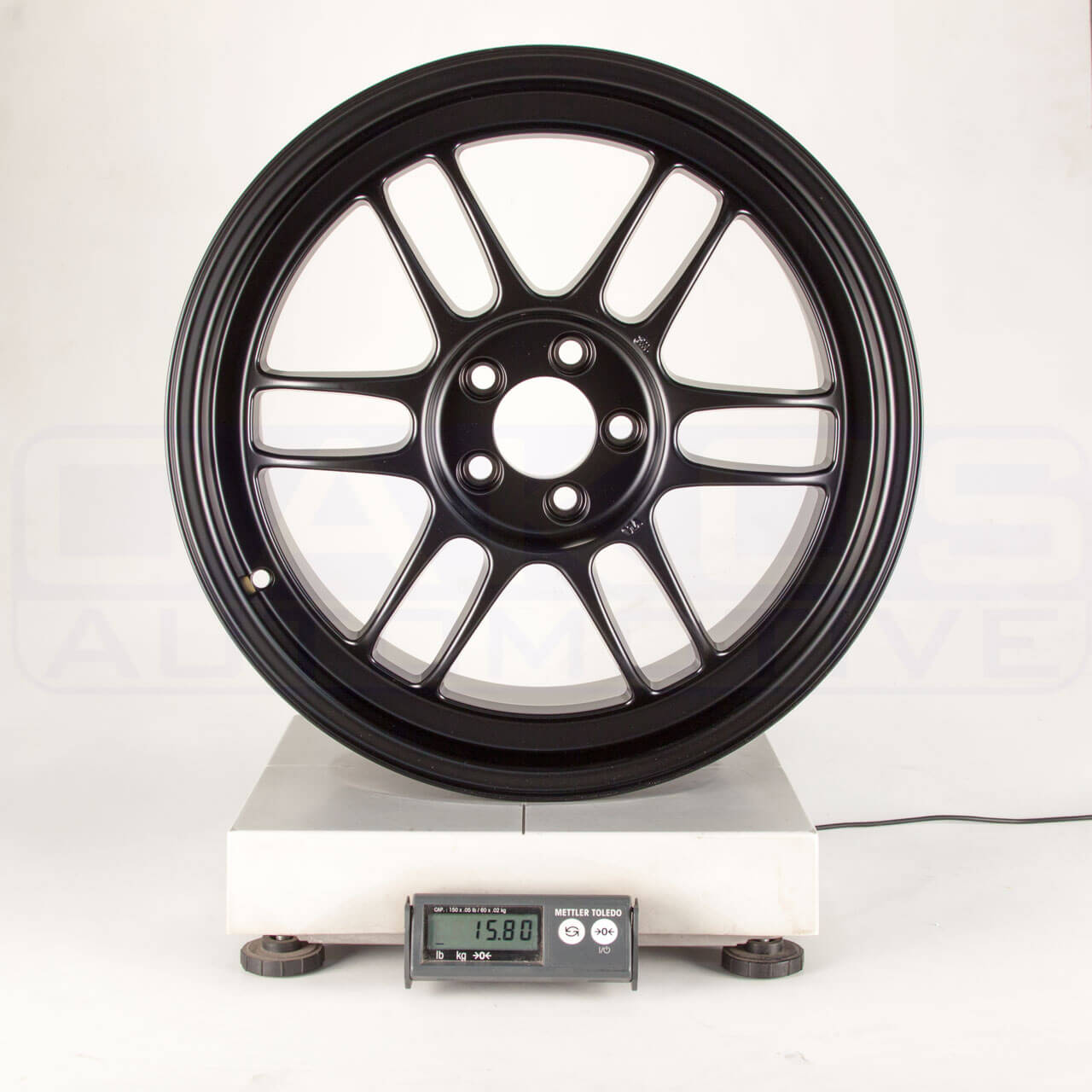 Enkei RPF1 Wheel - 17x8 / +45 / 5x100 - Matte Black - Angle 5