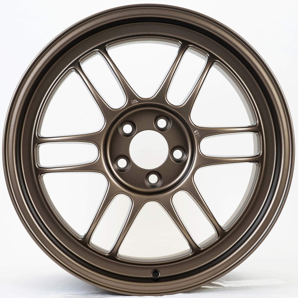 Enkei RPF1 Wheel - 17x8 / +45 / 5x100 - Matte Bronze - Angle 2