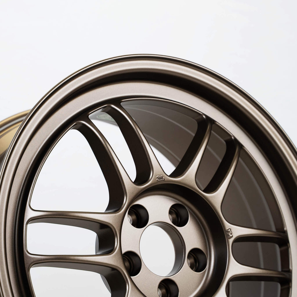 Enkei RPF1 Wheel - 17x8 / +45 / 5x100 - Matte Bronze - Angle 3