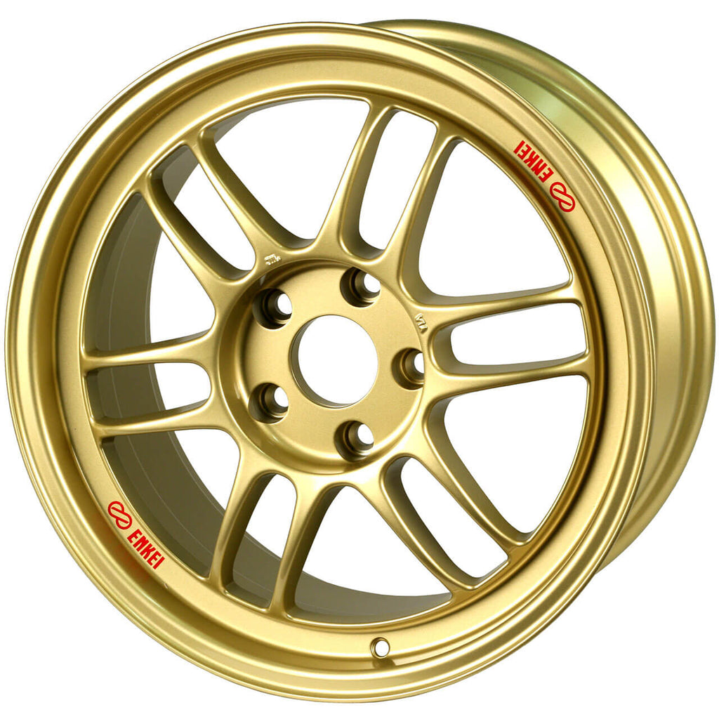 Enkei RPF1 Wheel - 17x8 / +45 / 5x114.3 - Gold - Angle 4