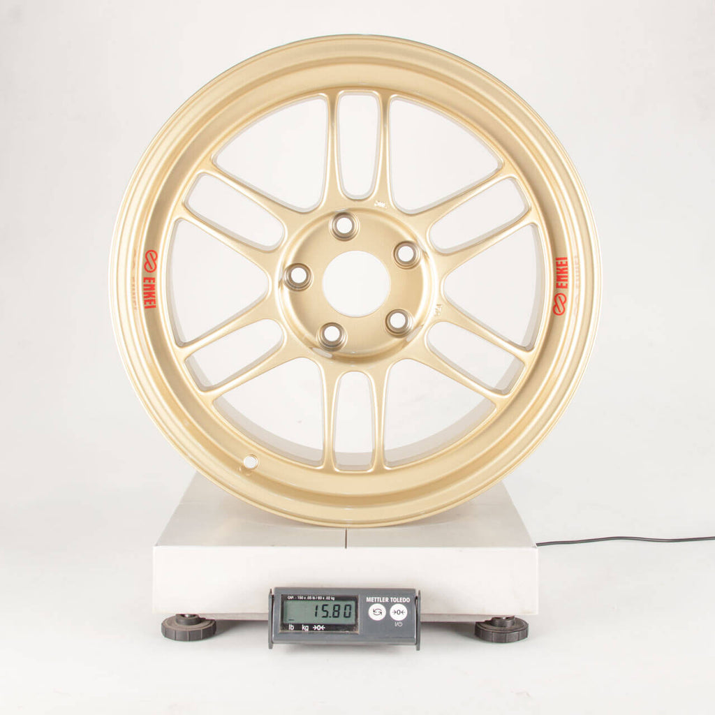 Enkei RPF1 Wheel - 17x8 / +45 / 5x114.3 - Gold - Angle 5
