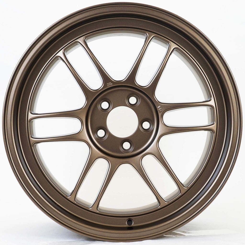 Enkei RPF1 Wheel - 17x9 / +35 / 5x100 - Matte Bronze - Angle 2