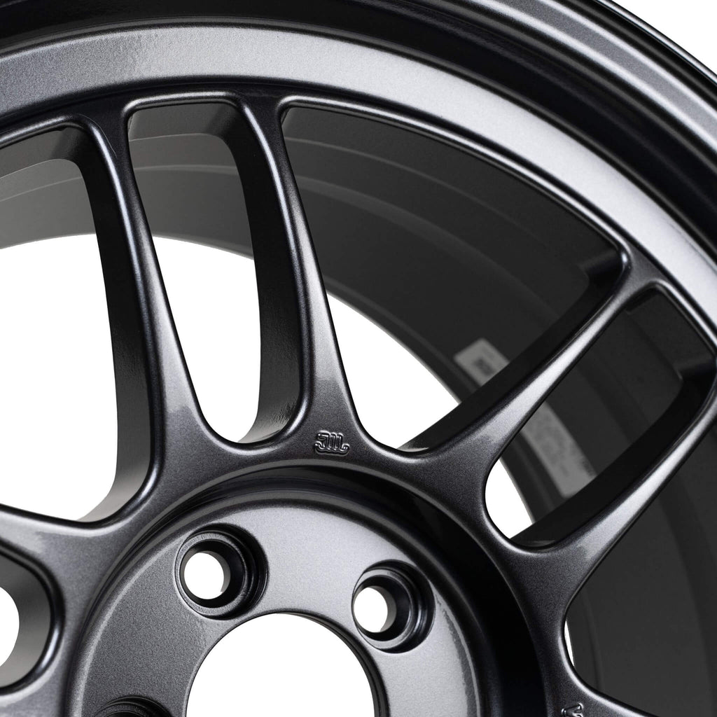Enkei RPF1 Wheel - 17x9 / +45 / 5x100 - Gunmetal - Angle 3