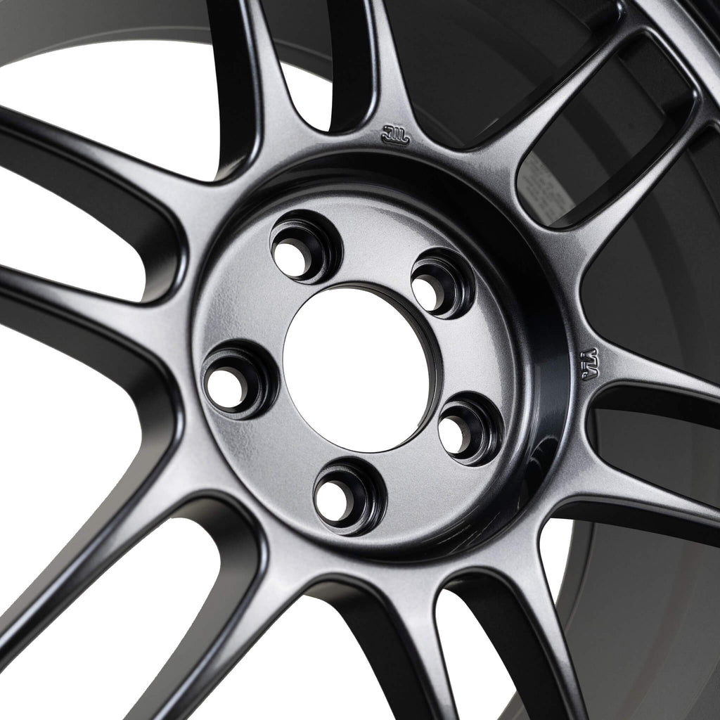 Enkei RPF1 Wheel - 17x9 / +45 / 5x100 - Gunmetal - Angle 4