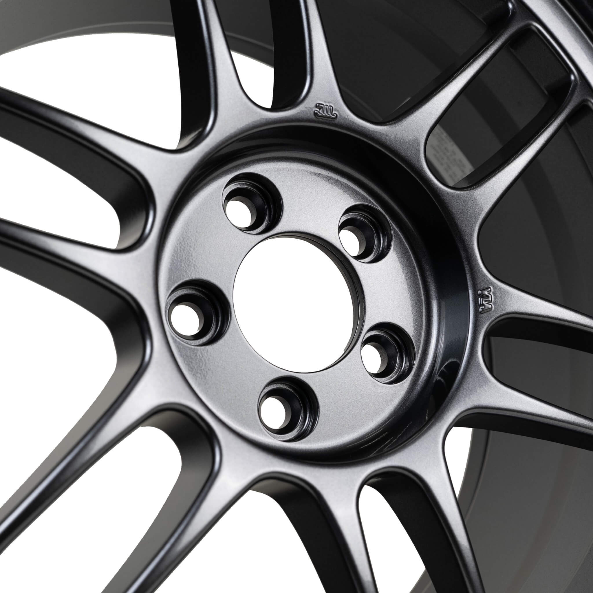 Enkei RPF1 Wheel - 17x9 / +45 / 5x100 - Gunmetal - Angle 4