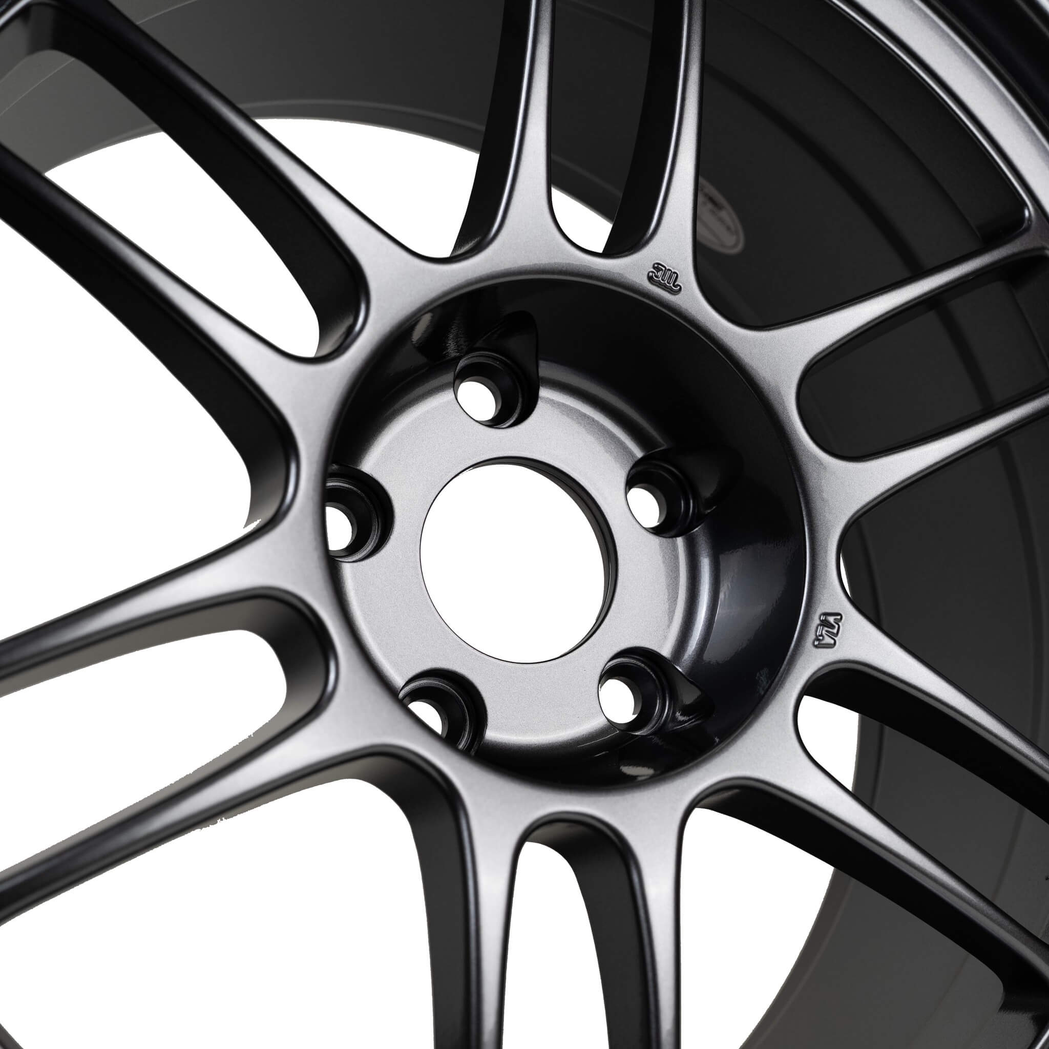 Enkei RPF1 Wheel - 18x9.5 / +15 / 5x114.3 - Gunmetal - Angle 3